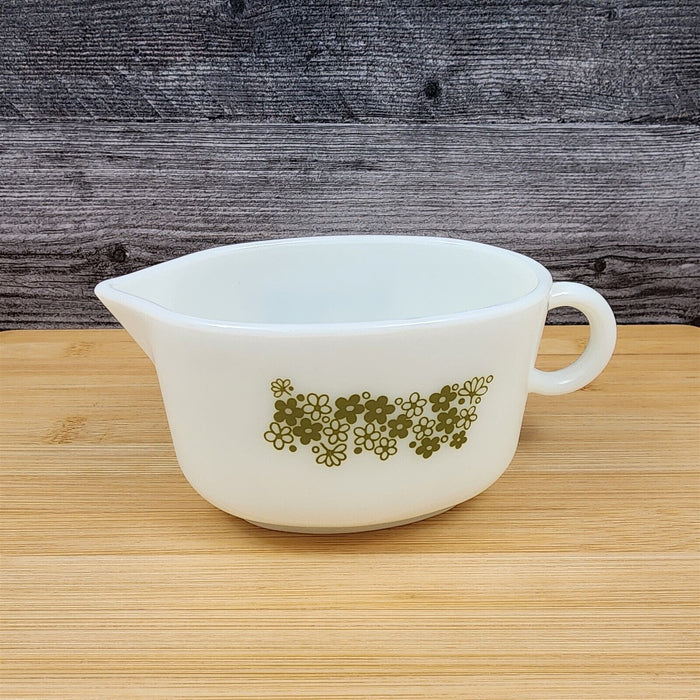 Corelle Corning Spring Blossom Gravy Boat Without Underplate Green Floral