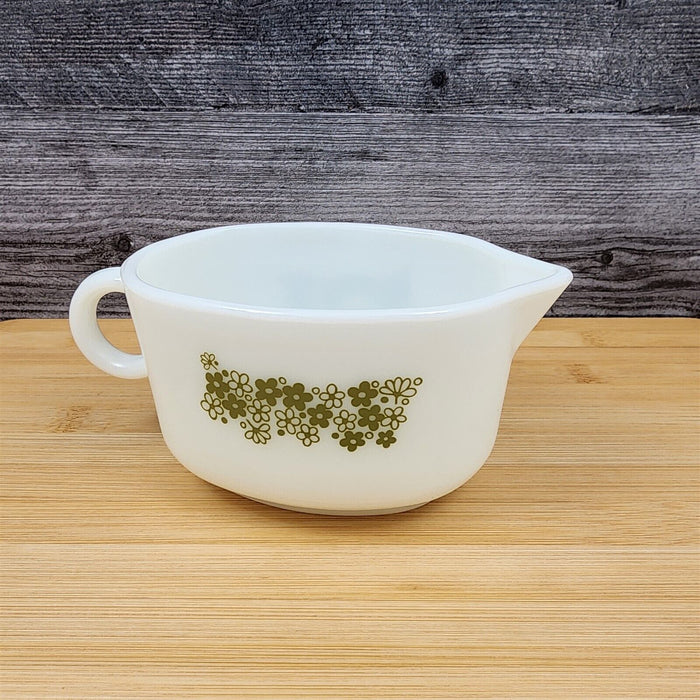 Corelle Corning Spring Blossom Gravy Boat Without Underplate Green Floral