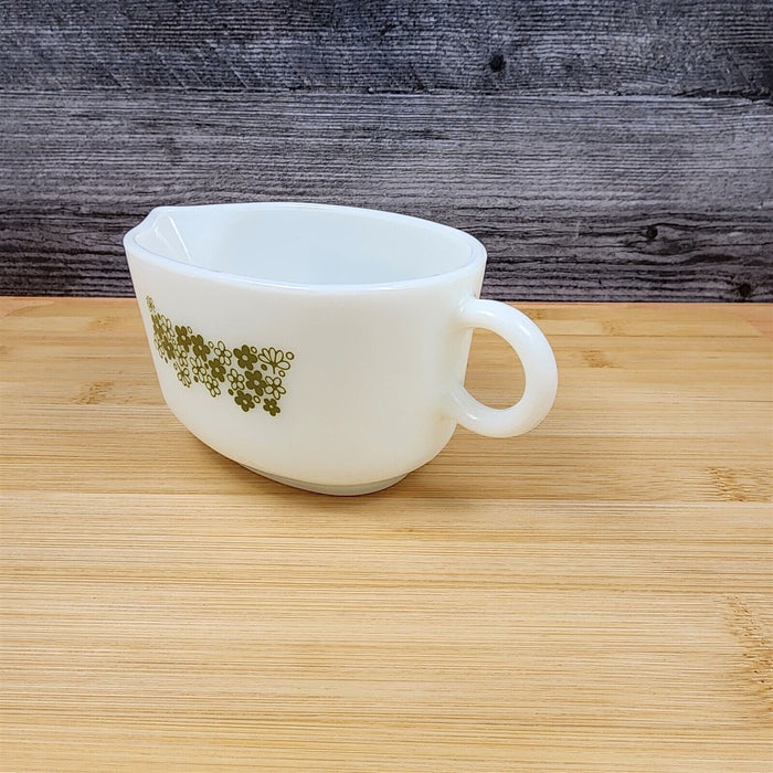 Corelle Corning Spring Blossom Gravy Boat Without Underplate Green Floral