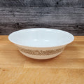 Corelle Corning Woodland Brown Soup Cereal Bowl Ceramic 6 1/4" Floral Edge