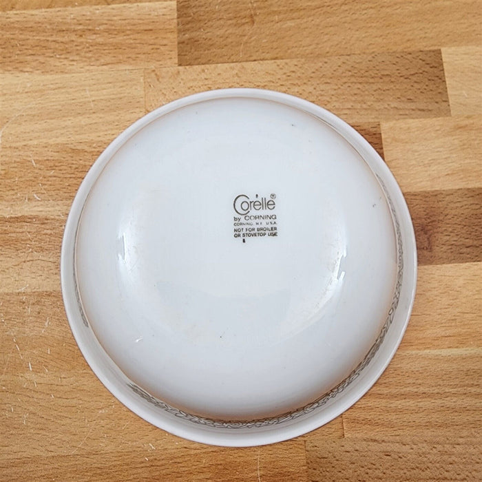 Corelle Corning Woodland Brown Soup Cereal Bowl Ceramic 6 1/4" Floral Edge