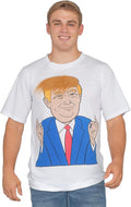 Costume Agent Former President 3D Hair White T-Shirt - TVStoreOnline