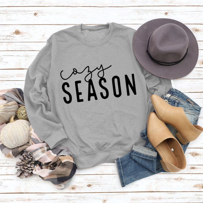 Grey sweater (black font) / S