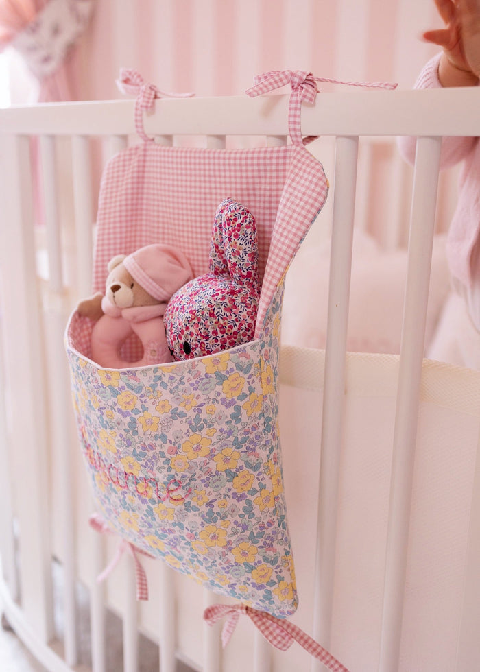Cot and bed pocket - Summer Flowers