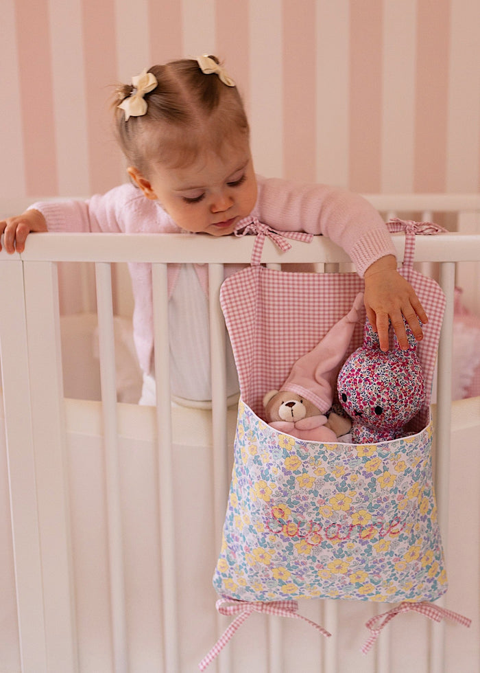 Cot and bed pocket - Summer Flowers