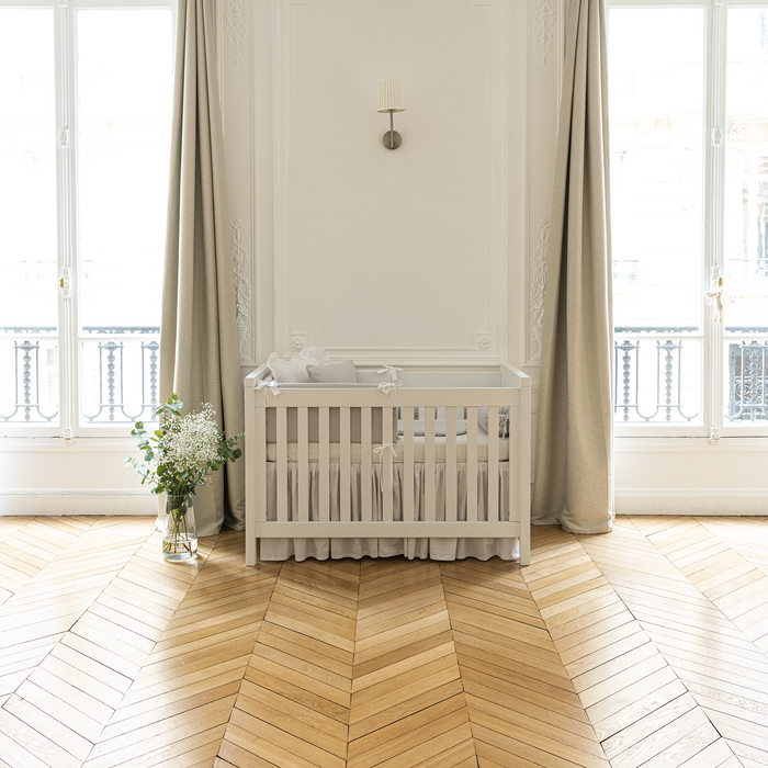 Cot and bed skirt