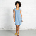 Color:Light Blue Combed Cotton New T-shirt Dress Women's T-shirts