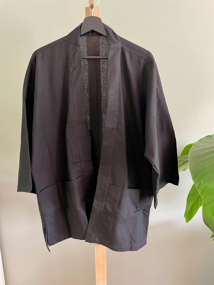 Cotton Jacket, kinomo style - Black