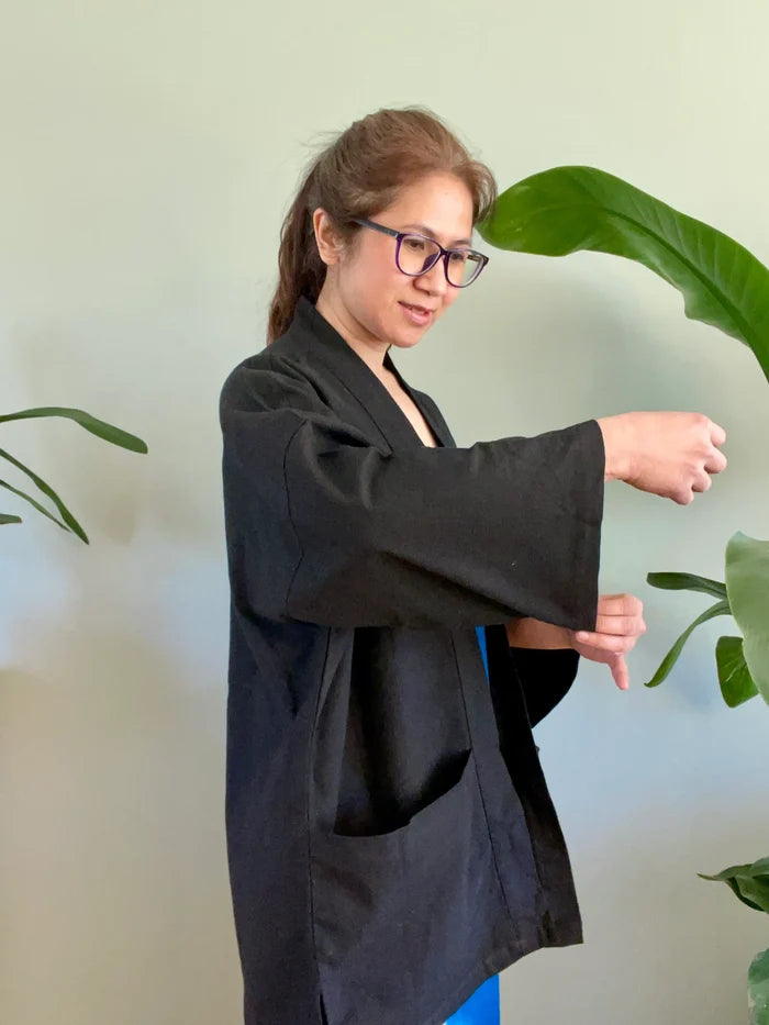 Cotton Jacket, kinomo style - Black