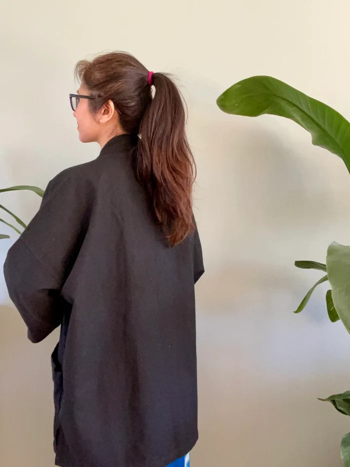 Cotton Jacket, kinomo style - Black