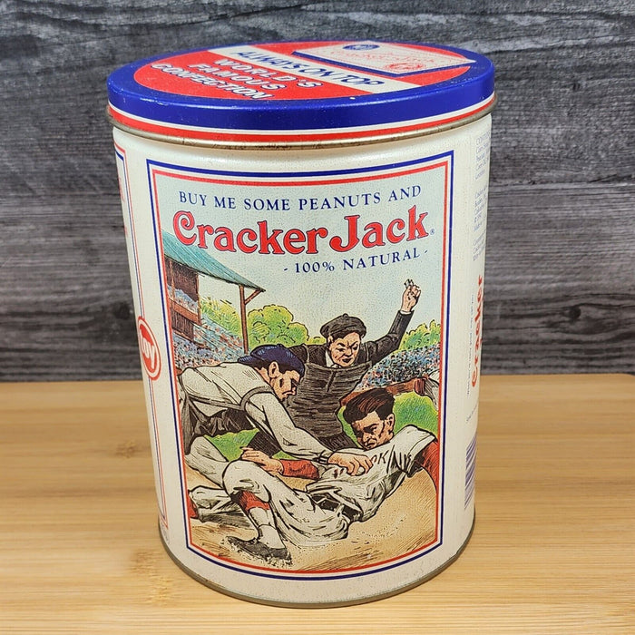 Cracker Jack Tin Nostalgic Confection Advertising Limited Edition 1990 Empty
