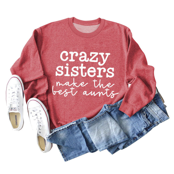 Red sweater (white font) / S