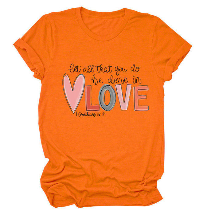 Orange (black letter color picture) / S