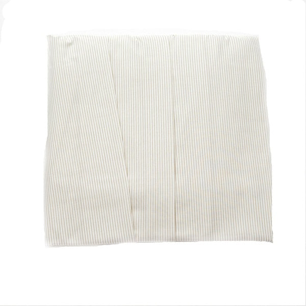 Crib Bed Skirt With Beige Stripe