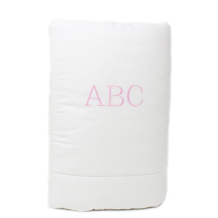 Crib Size Quilt ABC Pink