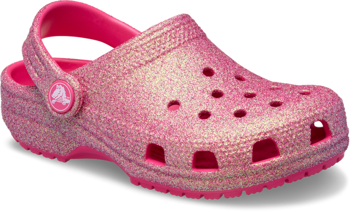 Crocs Kids Classic Clog | Glitter Dragon Fruit
