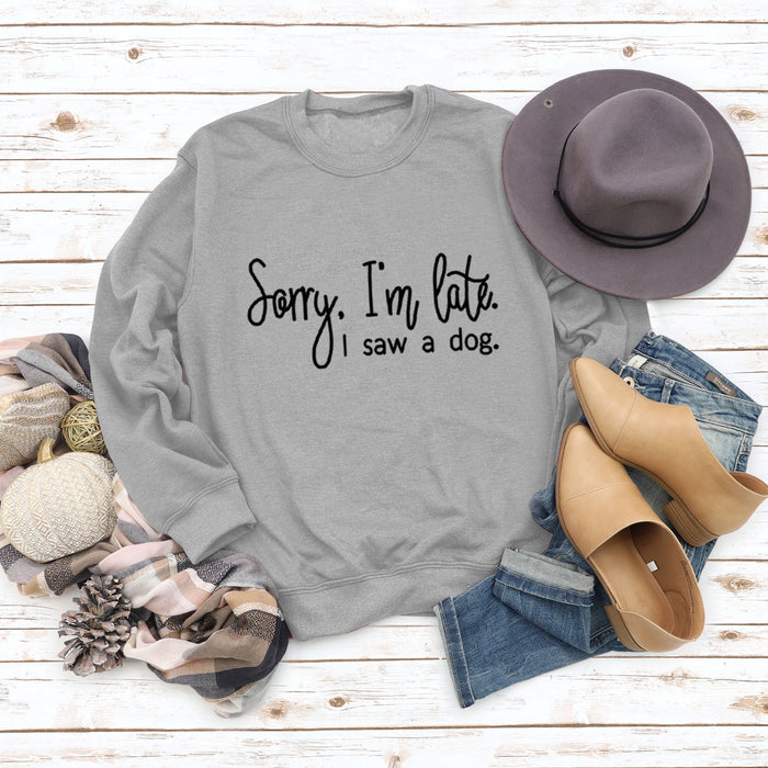 Grey sweater (black font) / S