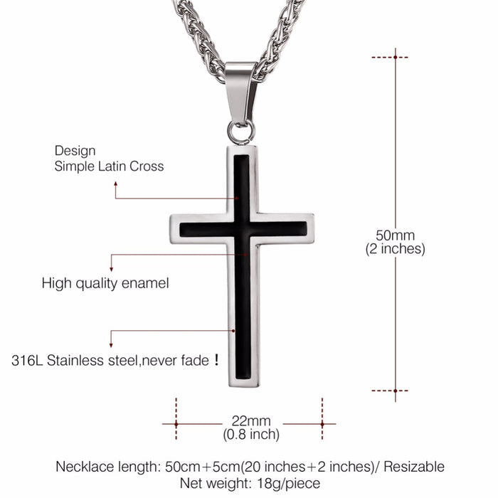 Cross Pendant Chain Necklace