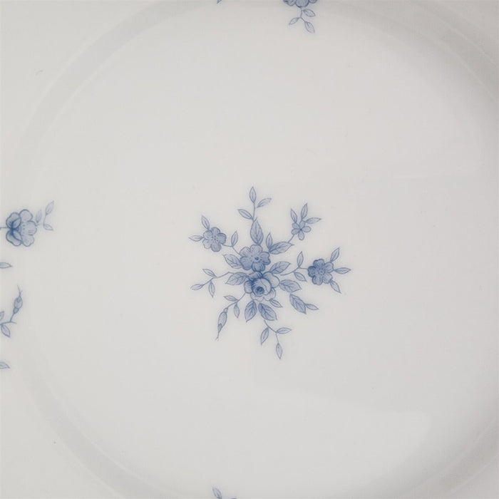 Crown Empire Duchess Set of 4 Bread and Butter Plate 6 5/8" Floral Silver Rim
