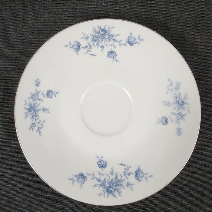 Crown Empire Duchess Set of 4 Cup and Saucer Ceramic Floral Silver Rim