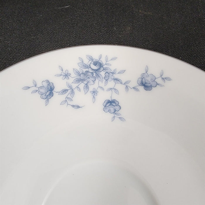 Crown Empire Duchess Set of 4 Cup and Saucer Ceramic Floral Silver Rim