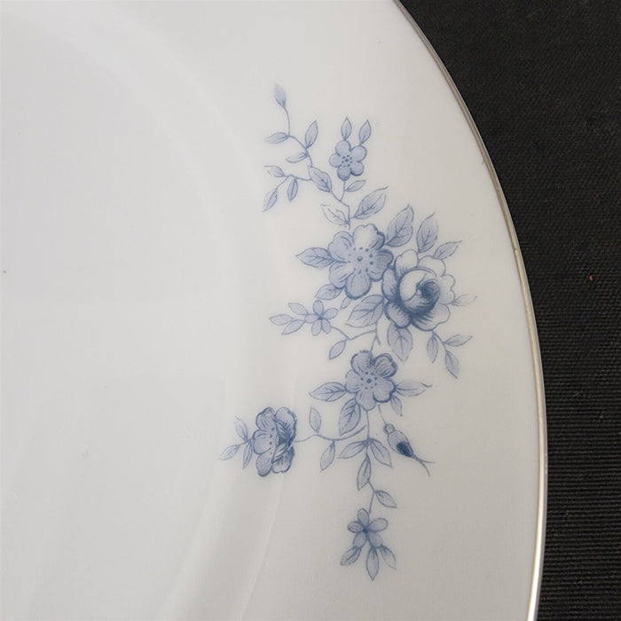 Crown Empire Duchess Set of 4 Salad Plate 7 5/8" Floral with Silver Rim Ceramic