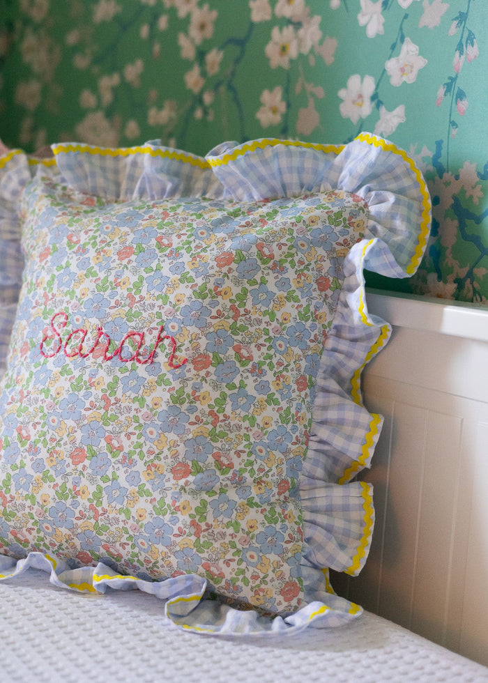 Cushion cover - Blue Summer Flowers