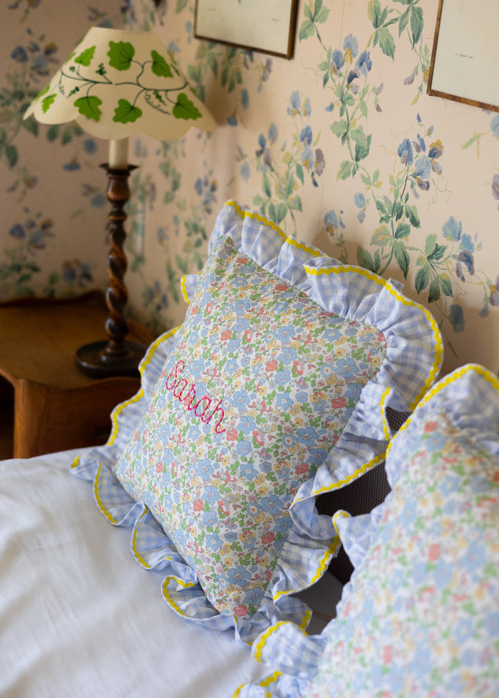 Cushion cover - Blue Summer Flowers