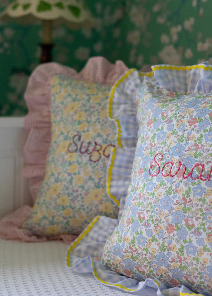Cushion cover - Blue Summer Flowers