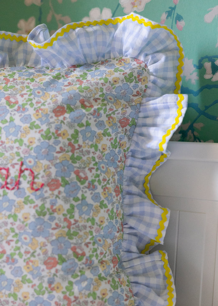 Cushion cover - Blue Summer Flowers