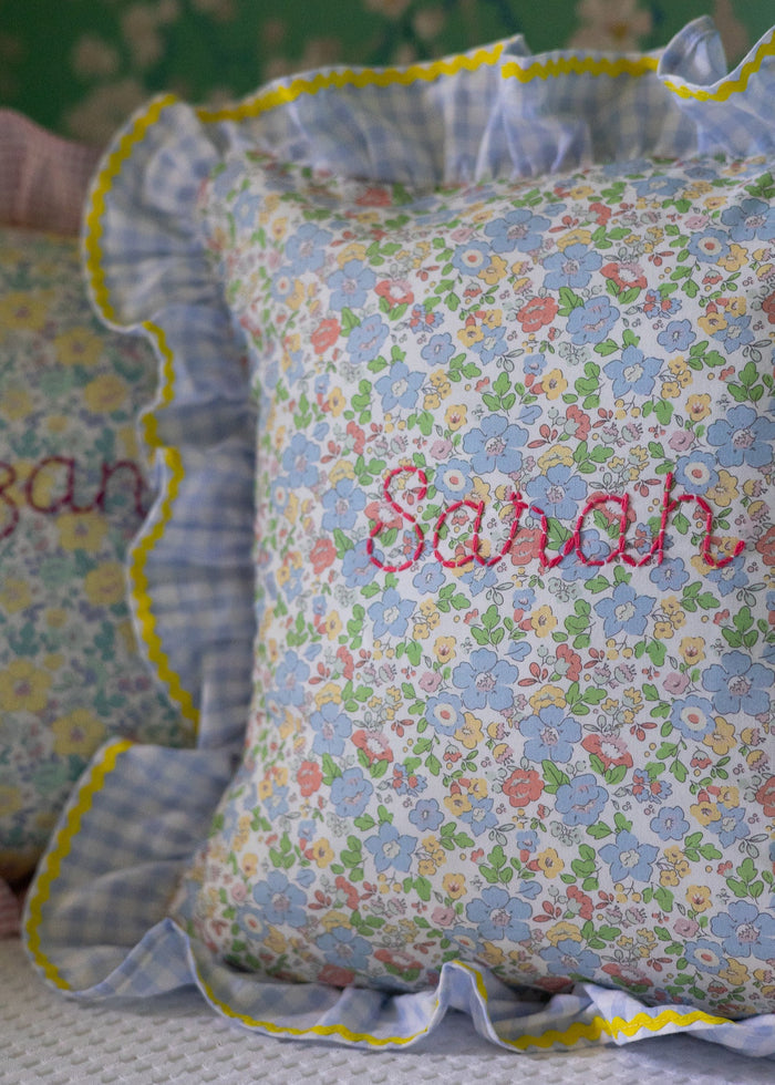 Cushion cover - Blue Summer Flowers