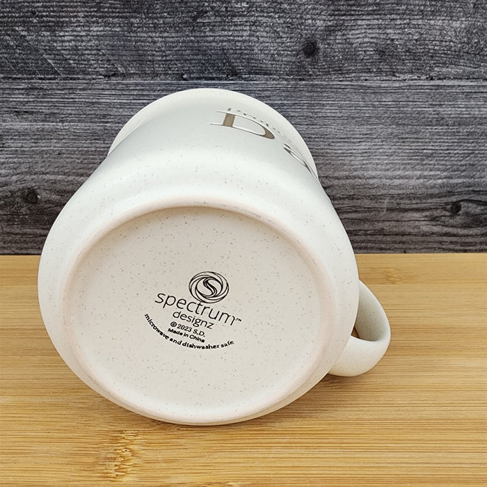 Dad Coffee Mug Ceramic Embossed Cup Blue Sky Father's Day Beige 21oz