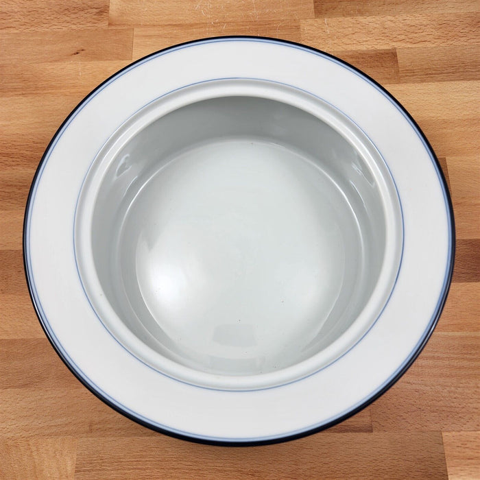 Dansk Allegro Blue Casserole Dish No Lid Kitchenware Ceramic Bowl 2 Qt
