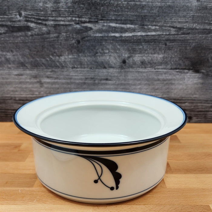 Dansk Bayberry Blue Casserole Dish with Cover Lid 2 Qt Bowl Japan Ceramic