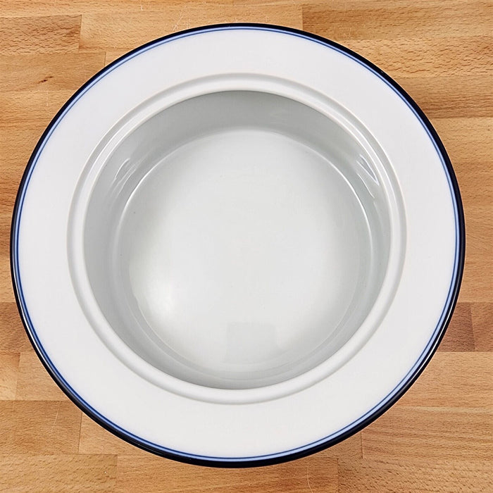 Dansk Bayberry Blue Casserole Dish with Cover Lid 2 Qt Bowl Japan Ceramic