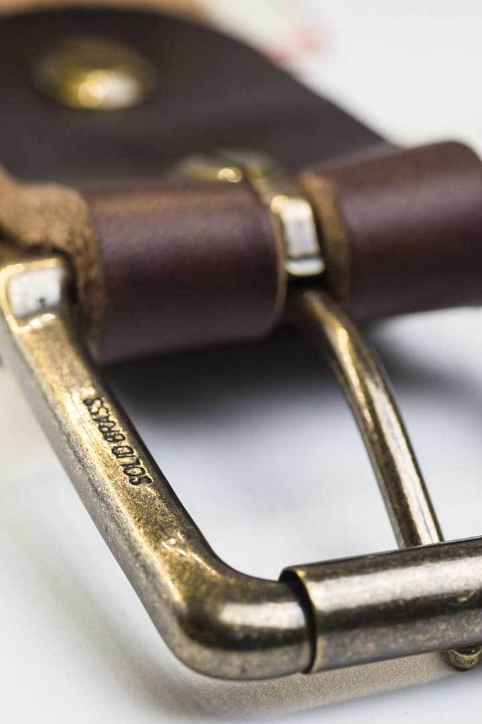 #3: Dark Havana Brown Leather Belt