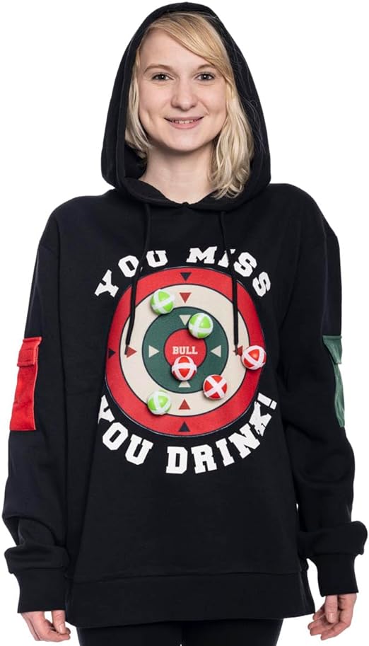 Dart Board Game You Miss You Drink Hoodie - TVStoreOnline