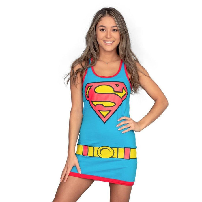 DC Comics Supergirl Tank Top Dress-tvso
