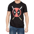 Deadpool Icon Logo and Swords T-shirt-tvso