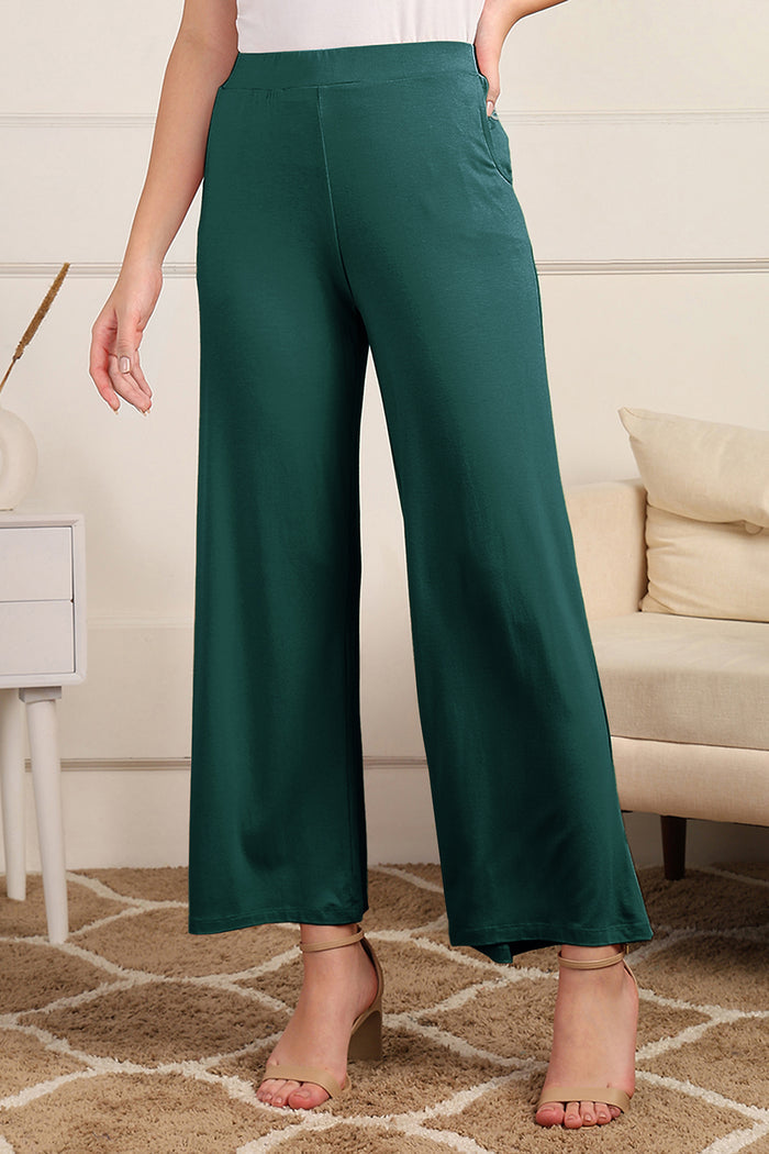 Deep Emerald Maternity Palazzo Set