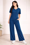 Deep Teal Maternity Palazzo Set