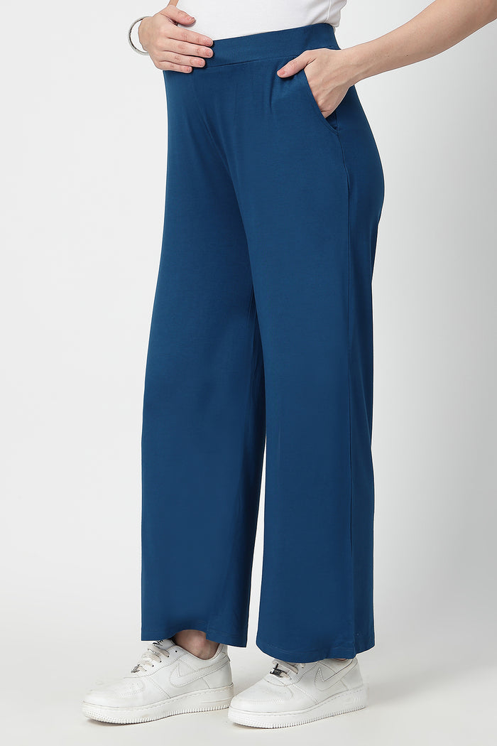 Deep Teal Maternity Palazzo Set