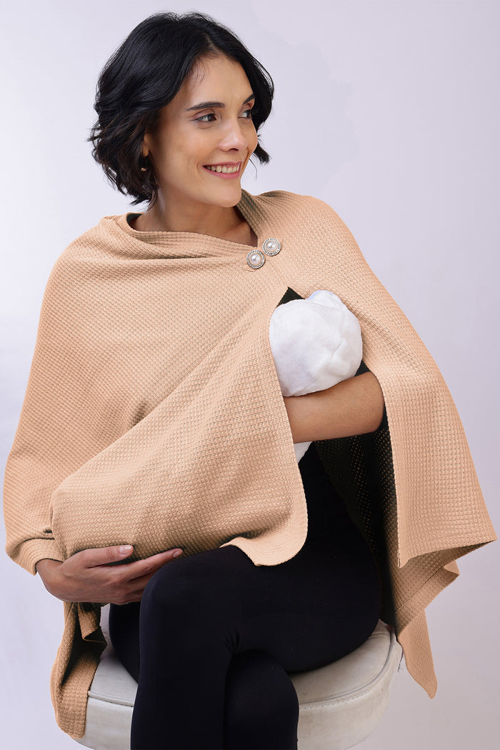 Maternity Pregnancy Diana Nursing Cover - Champagne