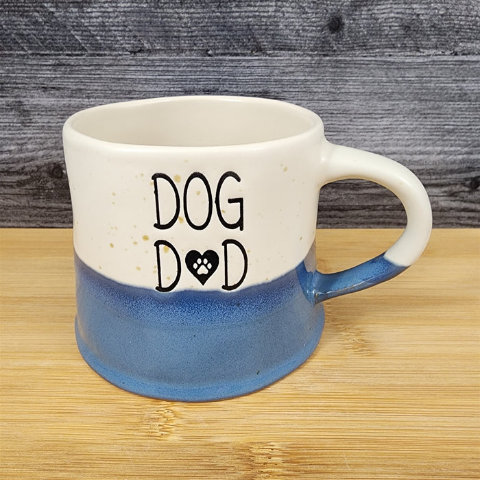 Dog Dad Coffee Mug Ceramic Embossed Tea Cup Great Father’s Day Gift Blue Sky