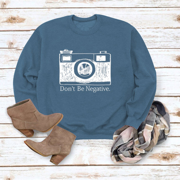 Blue sweater (white color picture) / S