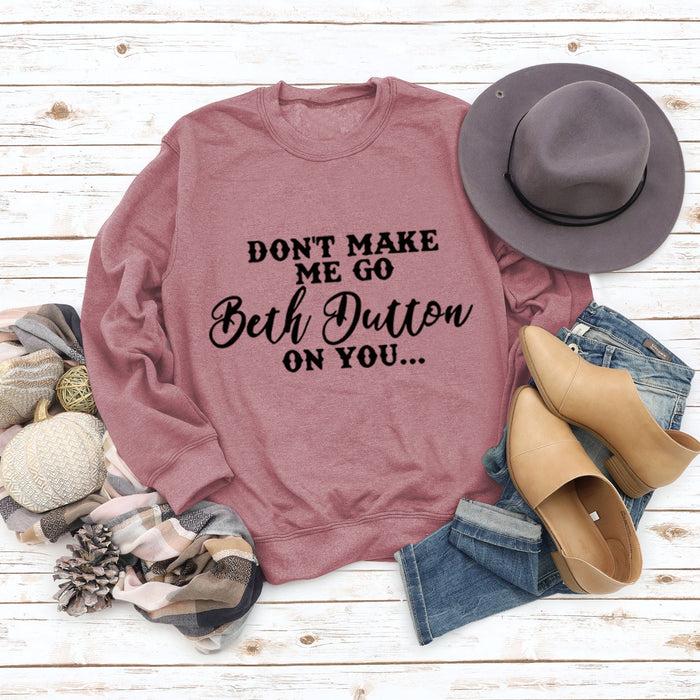 Rose Gold sweater (black font) / S