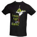 Dr Seuss Green Eggs and Ham Adult Short Sleeves Black T-Shirt - TVStoreOnline