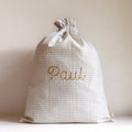 Drawstring bag - Vichy Beige