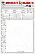 DUNGEONS AND DRAGONS TOTAL PARTY KILLERS #1 CVR E BLANK COVER-CHARACTER SHEET