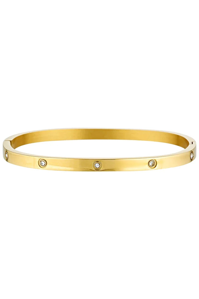 Dylan Bangle Gold - Celestial Clear - SODA Fashion Haus